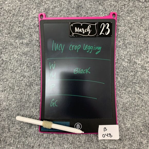 Lucy Capri Legging Womens M Medium Black Low Rise Pull On Athletic Crop Stretch - Picture 11 of 12